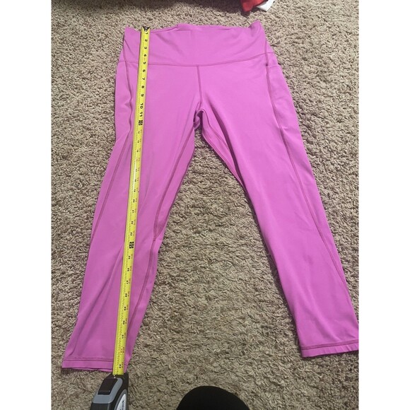 Lululemon Align High Rise Pant 28” in Sonic Pink with pockets, size 14 - Picture 6 of 7